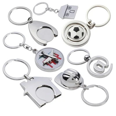 China Wholesale de metal personalizados Esmalte Duro encanto Cactus suculentos Carro de Compras Llavero Caddy Planta Mujer Llavero Moneda Token para decorar