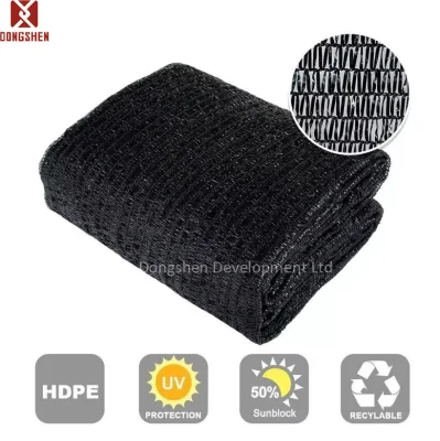 Negro HDPE UV estabilizado plástico Agricultura Aparcamiento Granja de invernadero Tela de tela de tela de tela de tela para exteriores