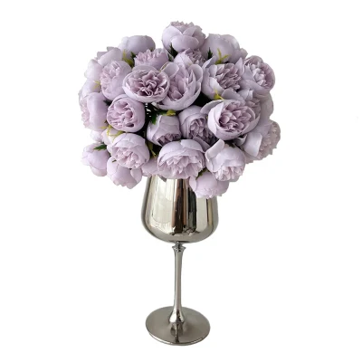 Bricolaje flores artificiales Borgoña Avalanche Rosa decoración de boda