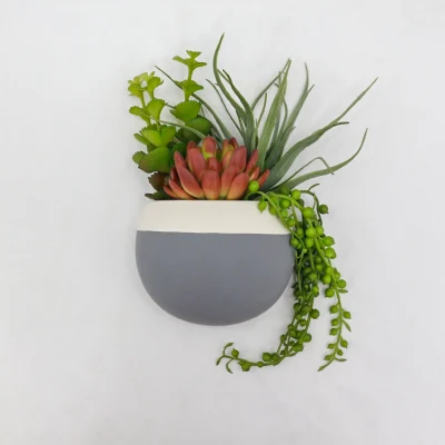 Venta caliente Mini PVC Suculentas y Plantas Suculentas Artificial Topiary pequeña planta en maceta de Bonsai de interior la decoración de la casa