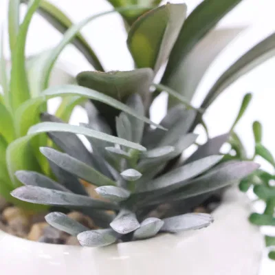 Suculento Bonsai Mini Green plantas Faux Interiores plantas artificiales para Decoración del hogar