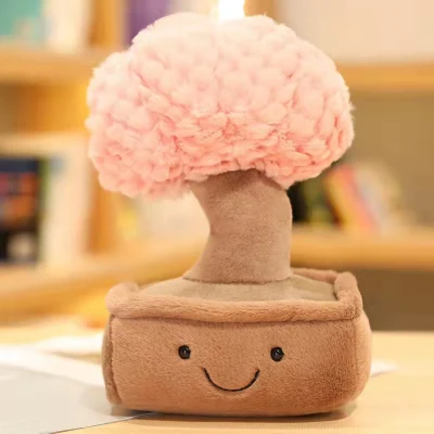 Lindo peluche suave de las suculentas plantas verdes, la decoración de juguetes de peluche