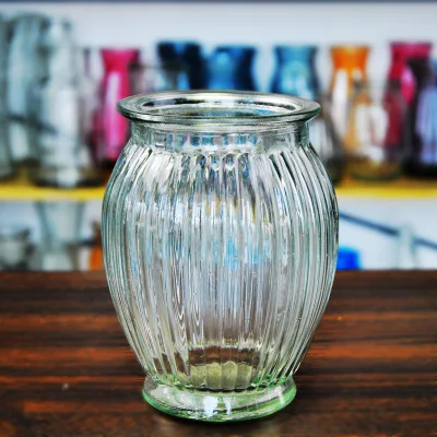 Wholesale Creative moderno de cristal transparente de plantas suculentas, claro Jarrón de flores Home