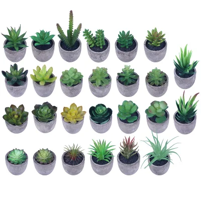 Plantas artificiales suculentas Bricolaje planta artificial decoración del hogar
