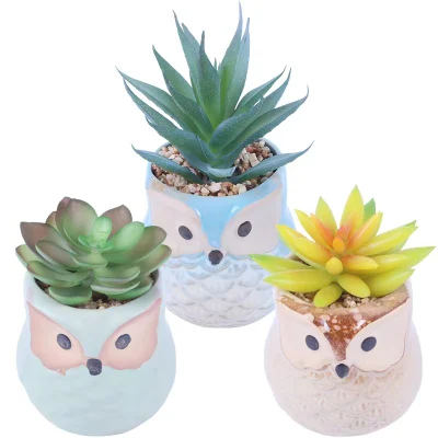 Natural Touch Fake Flower Mini Artificial Aloe Vera planta suculenta Para interiores al aire libre
