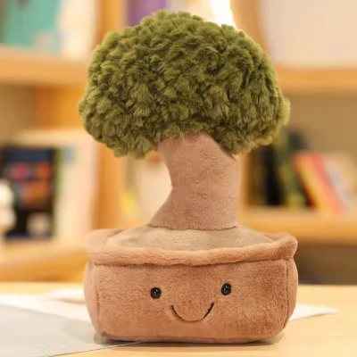 Lindo peluche suave de las suculentas plantas verdes, la decoración de juguetes de peluche