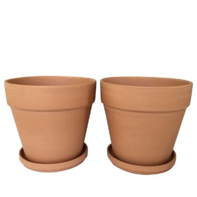 Olla de barro de alfarería pequeña mosaico Maceta Hogar Inch macetas con bandeja, las ollas de arcilla para las plantas y plantas suculentas, suelos de terracota Wyz18005
