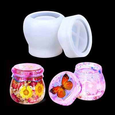 Molde maceta de cemento potado con plantas suculentas, molde de silicona de hormigón de yeso, molde de silicona de cilindro grande de resina DIY molde de silicona