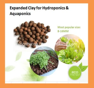 100% inerte, de alta calidad, diseño ligero y duradero 8-16mm la arcilla guijarros para Plantas hidropónicas