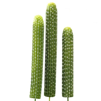 Popular Plantas de Cactus Artificiales de Alta Calidad Decorativas para Exteriores e Interiores Faux Sansevieria Cylindrica