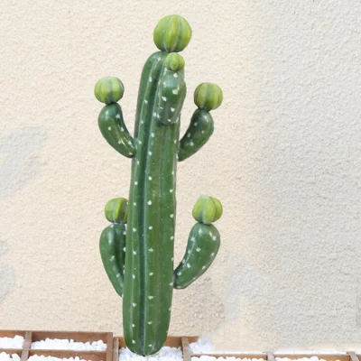 Popular Plantas de Cactus Artificiales de Alta Calidad Decorativas para Exteriores e Interiores Faux Sansevieria Cylindrica