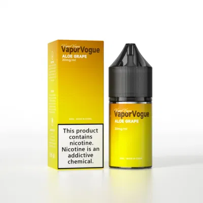 Tendencia Aloe Grape VAPE jugo con la concentración personalizada de la sal de nicotina en 60/100ml.