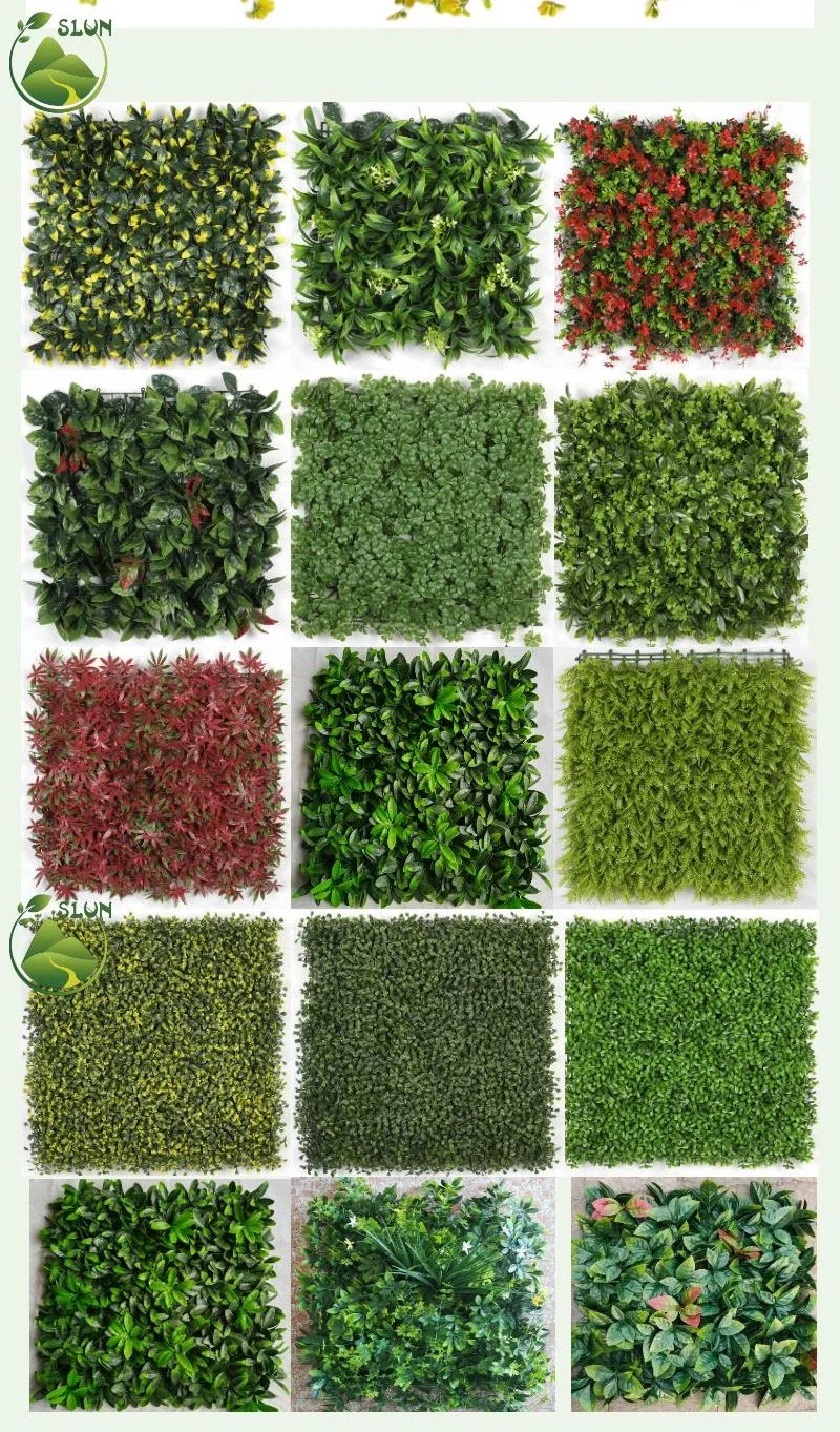 Vertical Garden Outdoor Plant Wall Artificial Wall Panels Plastic Mini Succulent Plants