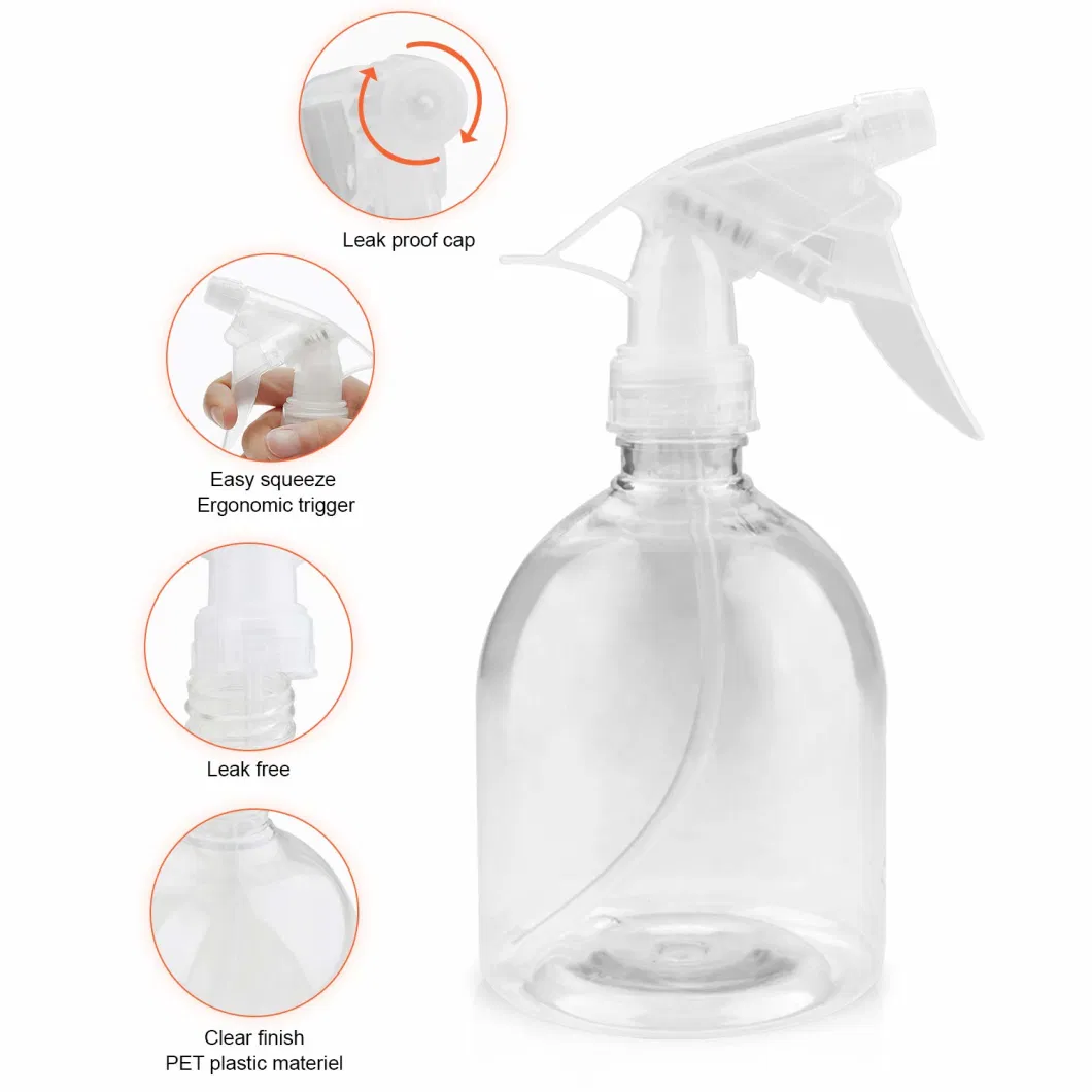 Bottle Empty Clear Spray Bottles Cleaning Solutions Adjustable Head Sprayer Plastic Spray