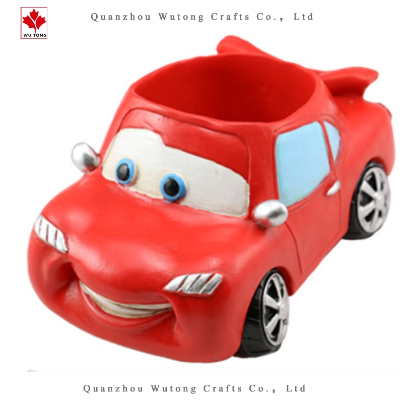 Resin Car Flower Pot Cartoon Car Tabletop Succulent Potted Plant