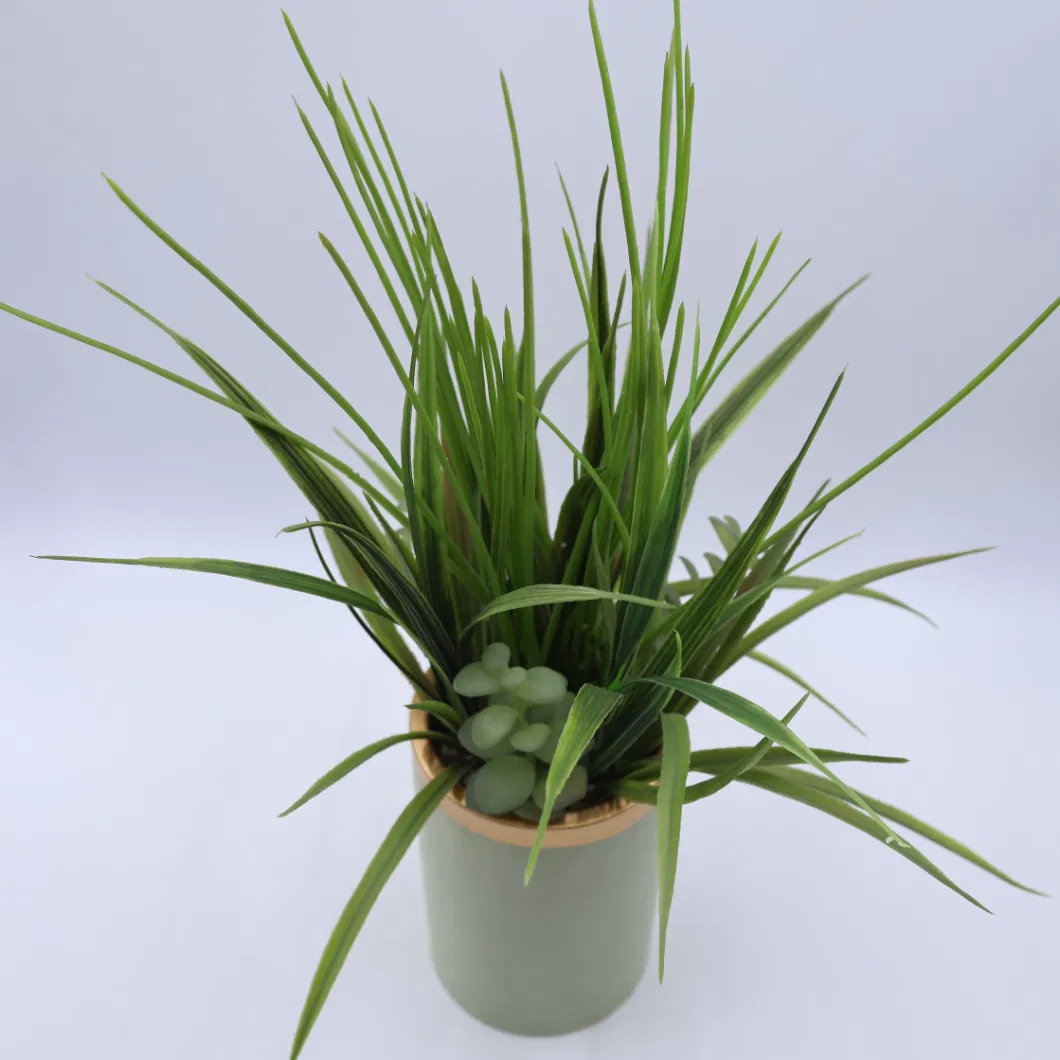 Realistic Artificial Soft Small Potted Succulents Artificial Plant with Special Pot