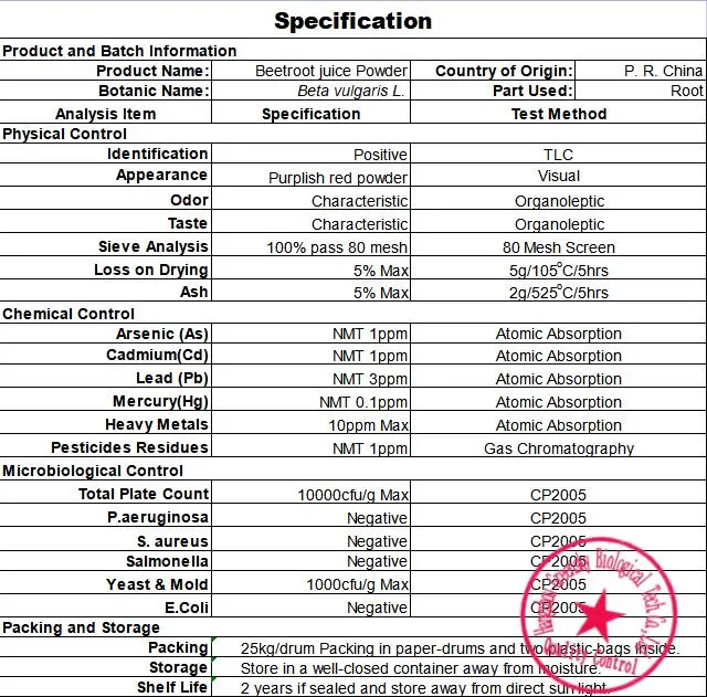 100% Natural Pure Beta Vulgaris L. Beetroot Juice Purplish Red Powder Pigment and Dye Food Additive