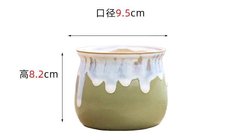 2.5 Inch Ceramic Succulent Planter Pot Planting Pot Flower Pots Small Planter Pots for Mini Plant Ceramic Flowing Glaze Serial Set