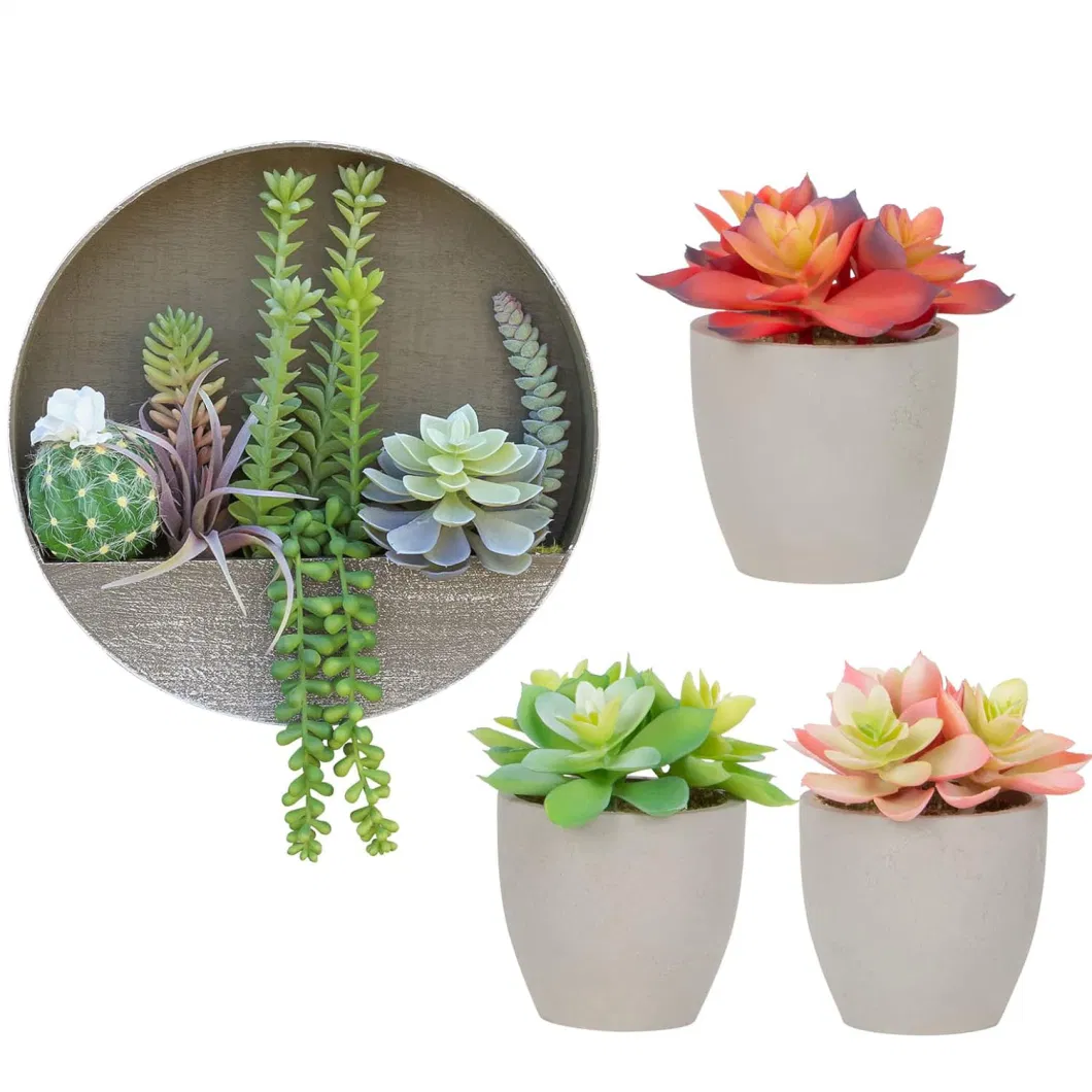 Home Decor Wall Hanging Succulents Decorative Artificial Plants