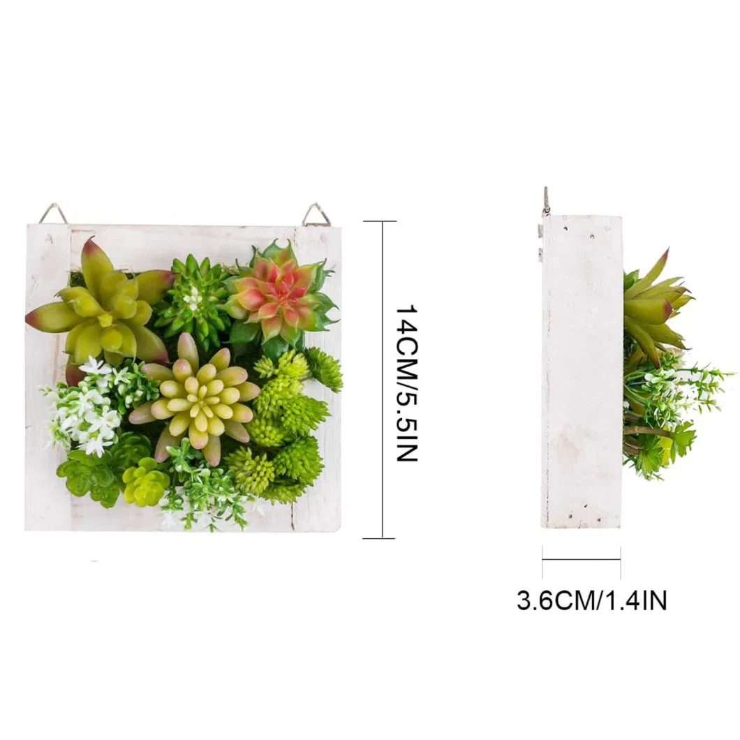 Nursery Backdrop Hanging Wall Artificial Succulents Plants for Home Decor