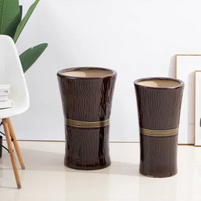  Commercio all&prime;ingrosso Nordic Modern Colour Glassed Succulents Planter Flower Pot Large Piante ceramiche Pot con fori di drenaggio per flowerpot Garden Home Decorazione fiore Pot