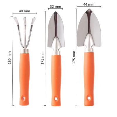  Mini Kit attrezzi da giardino in plastica per piante da giardino rastrello per escavatori Set di utensili per succulenti a spade per impianti domestici in vaschette