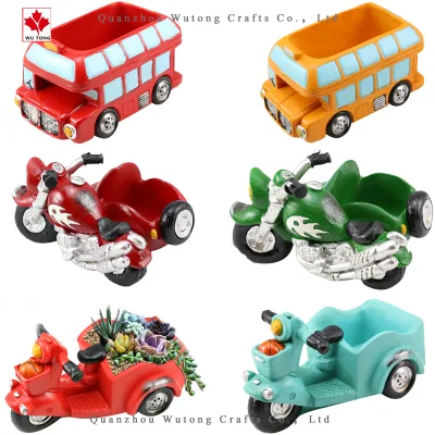 Cartoon Car Cartoon Car piano tavolo Sucrulent Potted Plant