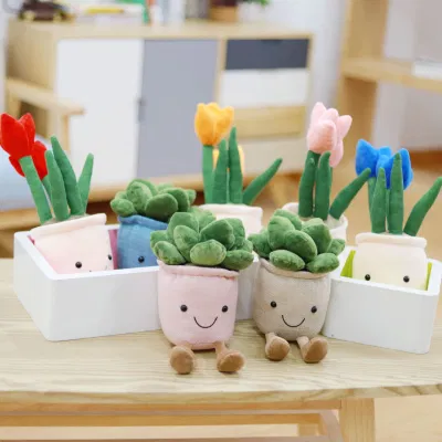  Cute Soft succulente farcito animale verde pianta decorazione peluche giocattolo