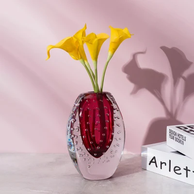  Commercio all&prime;ingrosso Design moderno di Lusso Crystal Venere Italia Murano Bubble Glass Vaso per decorazione di ufficio di Home Hotel