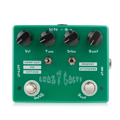 Custom Cactus Crazy Overdrive pedale effetto chitarra True bypass Accessori