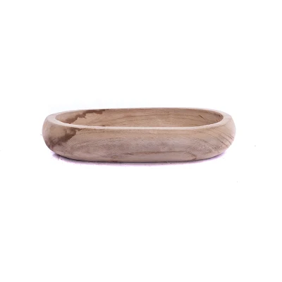  Amazon Vendita calda naturale Pot pentola Succulente vassoio di legno Home Arredamento
