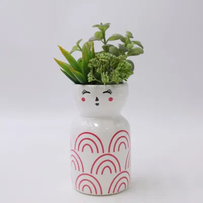  Home interni decorazione Mini plastica artificiale Pot succulente piante Giardino Decorazioni succulenti