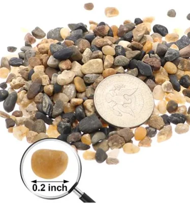  Rocce per piante succulente o Bonsai Garden, Bulk Bag – White Decorative Ghiaia Pebbles per piante