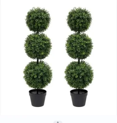  Top qualità Boxwood fiore artificiale Topiary Grass Palls Faux Home Giardino pianta