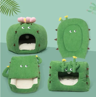  Creative Design Cactus Cat Nest Bed, Creative PET Sleeping Bed, PET Nest