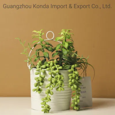  Set regalo in legno piante artificiali Mini Succulent