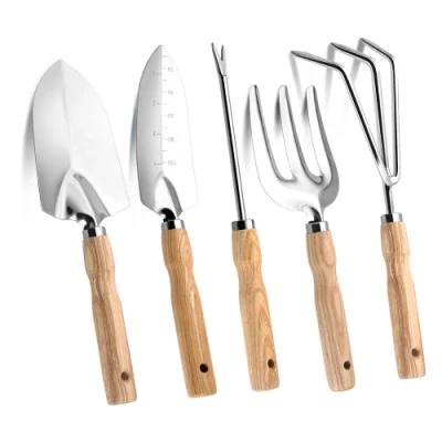  5PZ. Maniglie in legno Mini attrezzi da giardinaggio Succulent