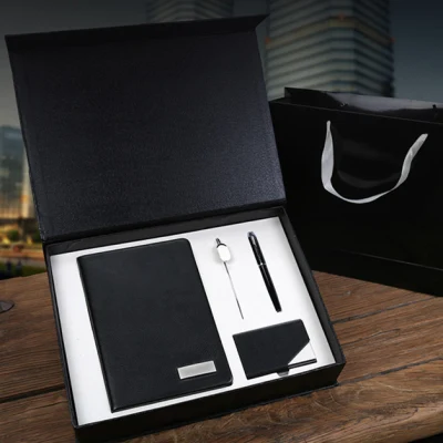 Il taccuino stabilito del regalo su ordinazione di affari corporativi coopera insieme promozionale del regalo