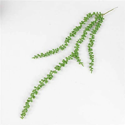 Succulenti artificiali Pangenti Pangenti Fake String of Pearls Plant Faux Succulenti Unpoted Branch Lover&prime;s Tears Plants