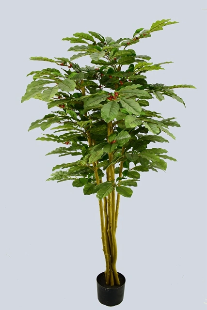Coffee Tree Artificial Plant with Pot for Home Garden Decoration (51123)