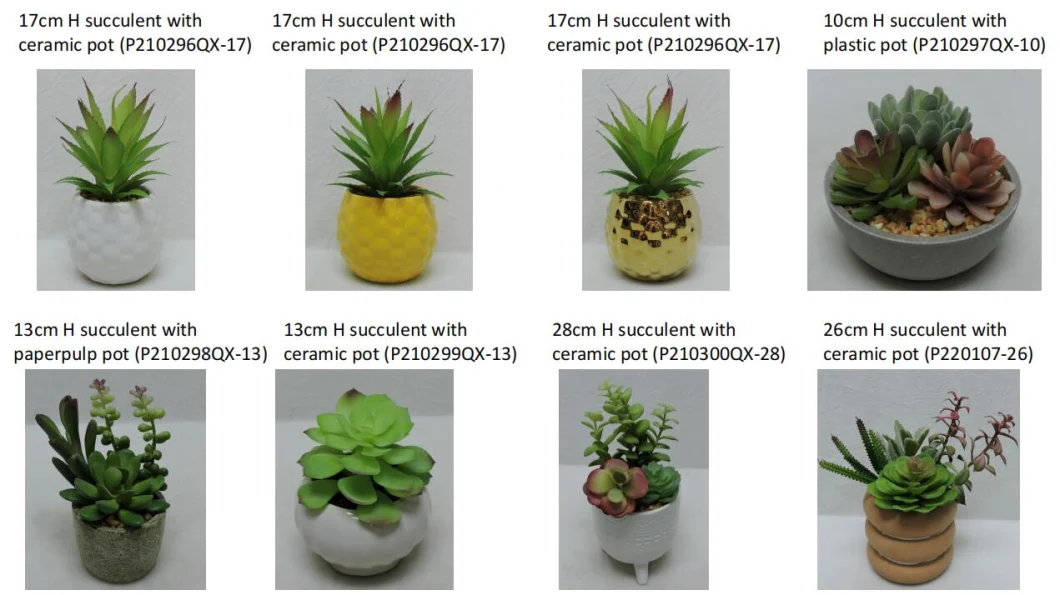 19cm Hot Selling Succulent Artificial Plant Succulent