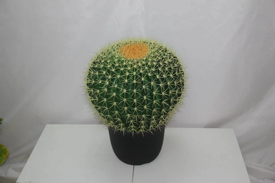 Nearly Natural 20cm Artificial Potted Cactus for Home Office Decor