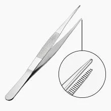 Disposable Medical Stainless Steel Anti-Corrosion 201 304 25cm 15cm Tweezers
