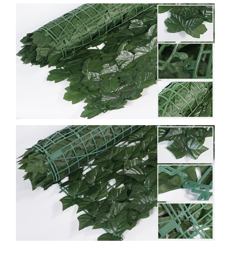 Hot Sale Real Touch Plastic Plants Artificial Leaves Fence