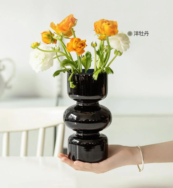 Desktop Candle Holder Nordic Ins Hydroponic Container Plant Flower Arrangement Glass Vase Decoration for Home Decor