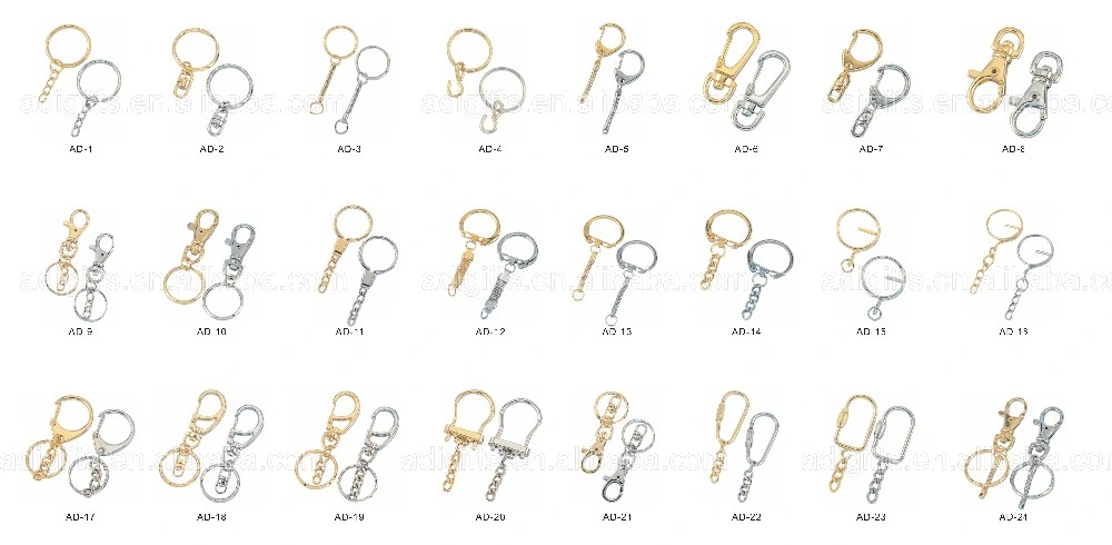 Souvenir Gifts White &amp; Blue Color Customized Word Design Metal Keychain