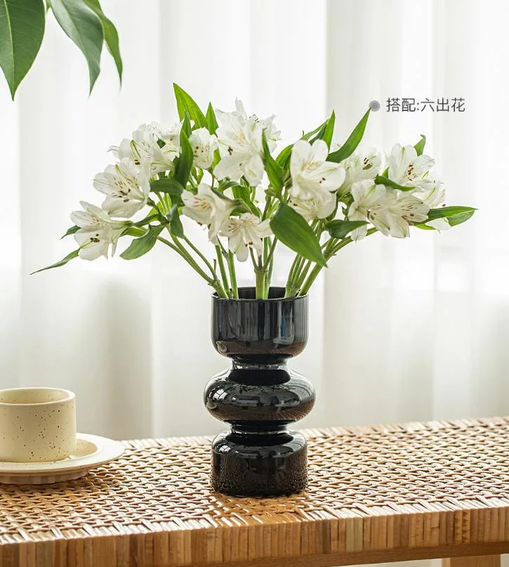 Desktop Candle Holder Nordic Ins Hydroponic Container Plant Flower Arrangement Glass Vase Decoration for Home Decor