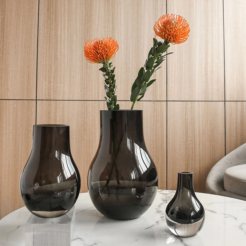 Wholesale modern Creative Clear Transparent Succulent Plant Flower Vase for Home Hotel Office Decoration