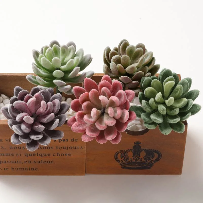 Premium Crafting DIY Floral Decor Artificial Succulent Plants for Home Garden Office Party