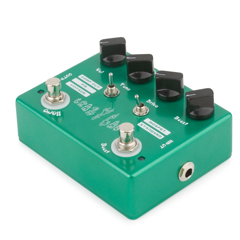 Crazy Cacti Overdrive Guitar Effect Pedal with Boost Knob True Bypass Design Electric Guitar Parts &amp; Accessories